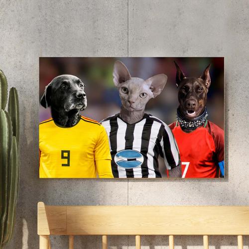 the three pet soccer stars