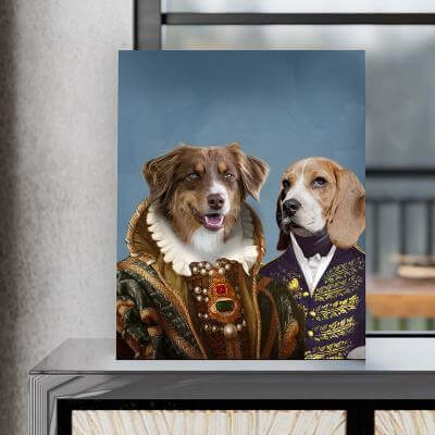 your pets into duchess and military officer portraits