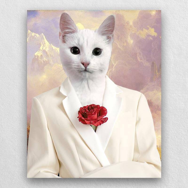 Gift or Lovely Pet Memorial Digital Download. Furry Anthropomorphic Art Funny Custom Pet Portrait